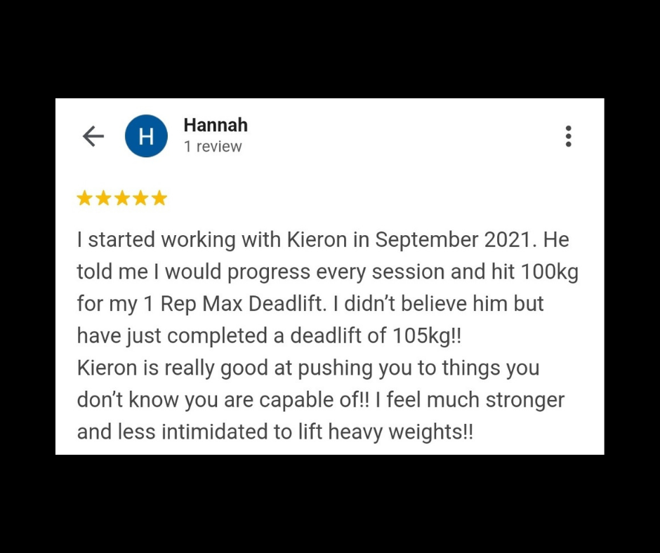 Client review from Hannah